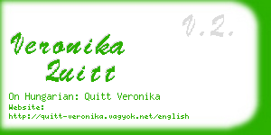 veronika quitt business card